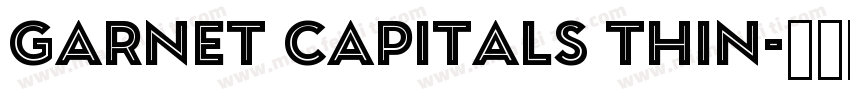 Garnet Capitals Thin字体转换